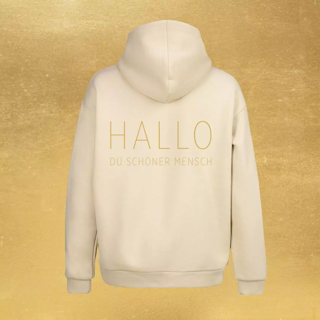 2022 Kapuzen-Sweatshirt "Golden Vibe" | offwhite, Unisex - Bild 3