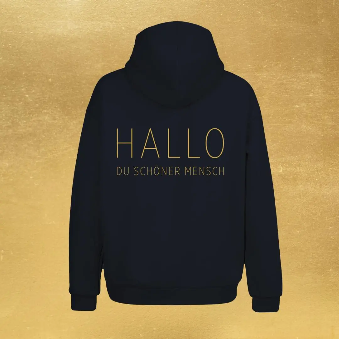 2022 Kapuzen-Sweatshirt "Golden Vibe" | navy, Unisex - Image 3